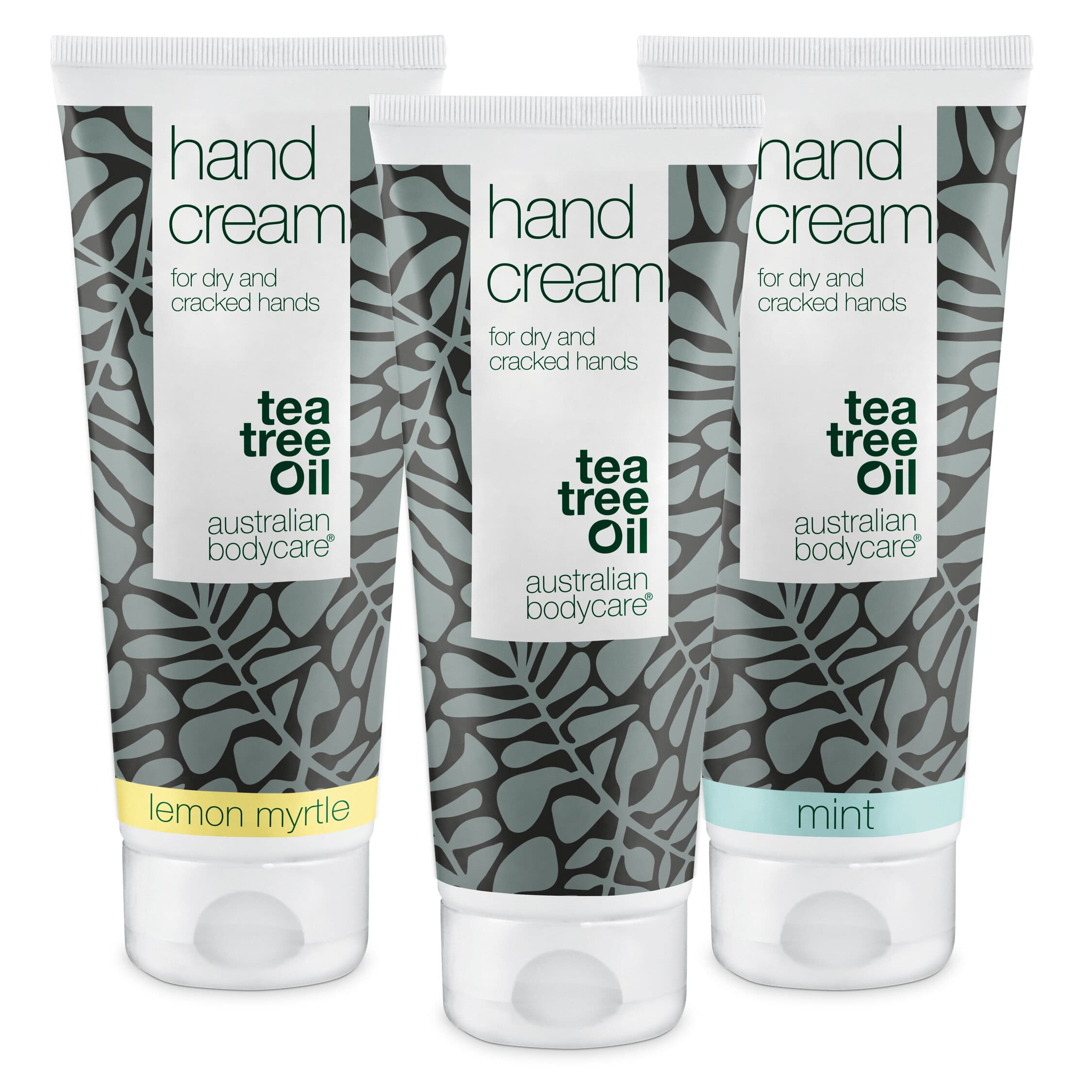 3 Hand Creams - offer pack — Package offer with 3 x Hand Cream (100 ml): Tea Tree Oil, Lemon Myrtle & Mint